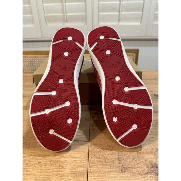 Biza Solar Women's Sneakers Wine Multi Red White Sz 41 EU 10.5 US NIB Felt Upper - Picture 11 of 12